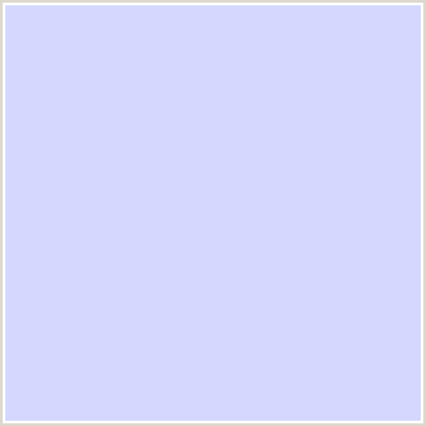 D4D7FE Hex Color Image (BLUE, PERIWINKLE)