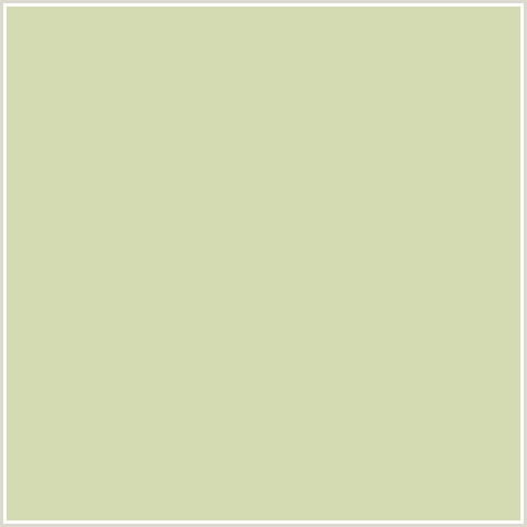 D4DBB2 Hex Color Image (GREEN MIST, GREEN YELLOW)
