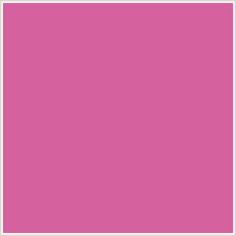 D5619E Hex Color Image (DEEP PINK, FUCHSIA, FUSCHIA, HOPBUSH, HOT PINK, MAGENTA)