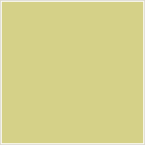 D5D188 Hex Color Image (WINTER HAZEL, YELLOW)