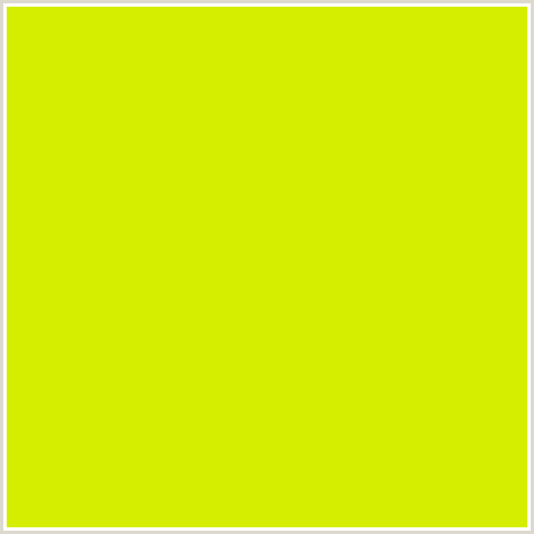 D5EE00 Hex Color Image (CHARTREUSE YELLOW, YELLOW GREEN)