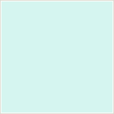 D5F5F0 Hex Color Image (BLUE GREEN, POLAR)