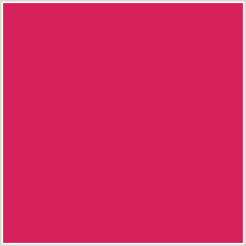 D6215D Hex Color Image (CERISE RED, RED)