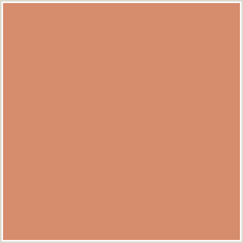 D68D6D Hex Color Image (BURNING SAND, RED ORANGE)