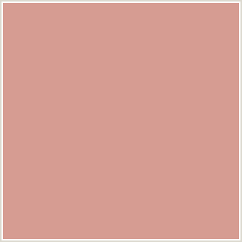 D69C92 Hex Color Image (MY PINK, RED)