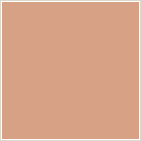 D6A184 Hex Color Image (MY PINK, ORANGE RED)