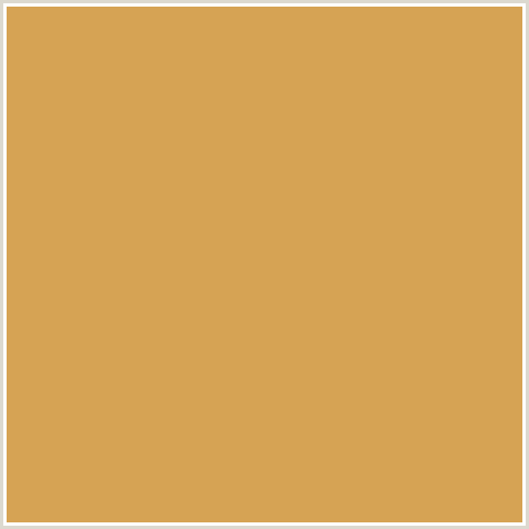 D6A354 Hex Color Image (DI SERRIA, ORANGE)