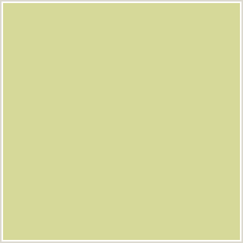 D6D999 Hex Color Image (DECO, YELLOW GREEN)