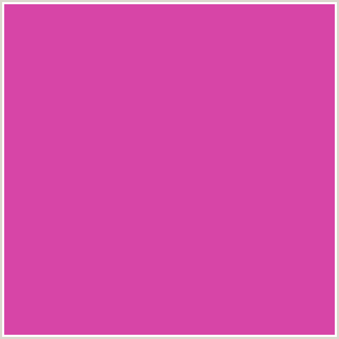 D745A7 Hex Color Image (CERISE, DEEP PINK, FUCHSIA, FUSCHIA, HOT PINK, MAGENTA)