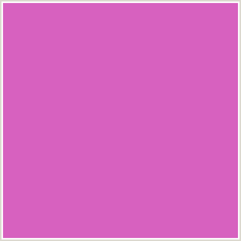 D761BF Hex Color Image (DEEP PINK, FUCHSIA, FUSCHIA, HOT PINK, MAGENTA, ORCHID)