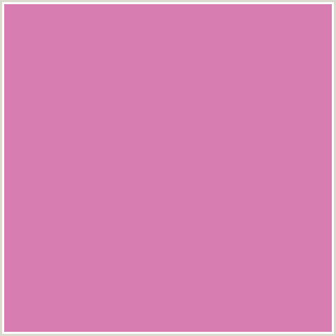 D77DB2 Hex Color Image (DEEP PINK, FUCHSIA, FUSCHIA, HOPBUSH, HOT PINK, MAGENTA)