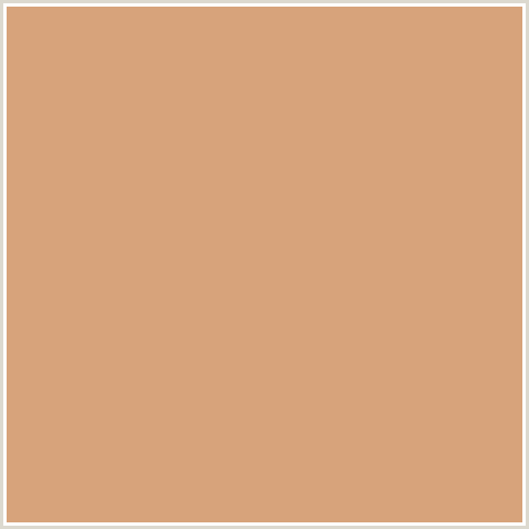 D7A37B Hex Color Image (ORANGE RED, WHISKEY)