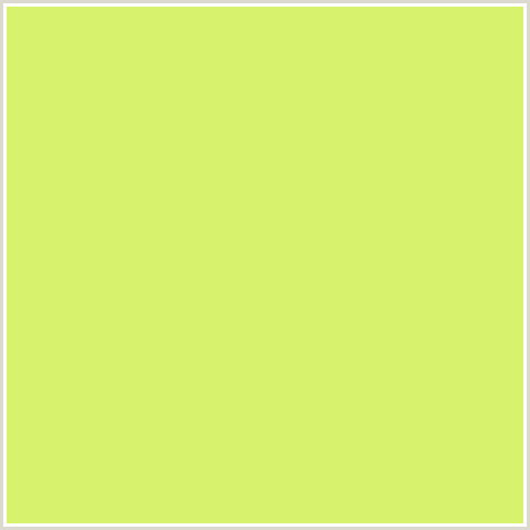 D7F26D Hex Color Image (GREEN YELLOW, SULU)