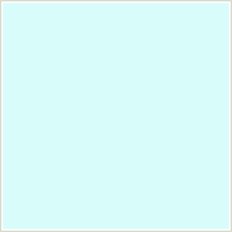 D7FCF9 Hex Color Image (AQUA, BABY BLUE, FOAM, LIGHT BLUE)