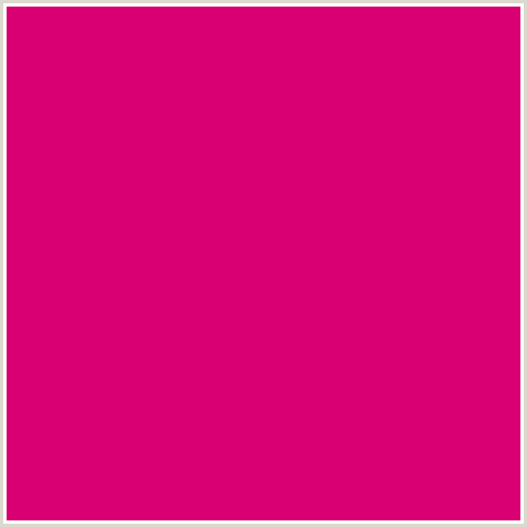 D80073 Hex Color Image (DEEP PINK, FUCHSIA, FUSCHIA, HOT PINK, MAGENTA, RAZZMATAZZ)