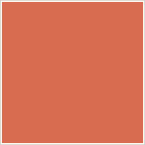 D86A52 Hex Color Image (RED ORANGE, ROMAN)