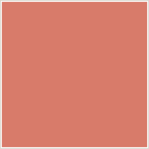 D87B6A Hex Color Image (JAPONICA, RED)