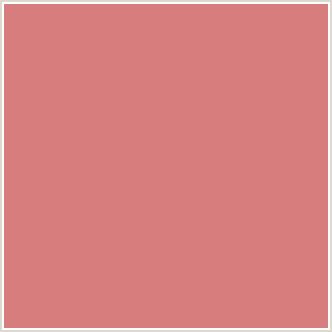 D87D7D Hex Color Image (NEW YORK PINK, RED)