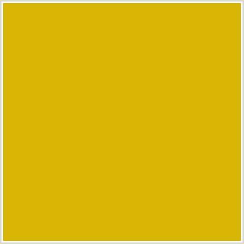 D8B505 Hex Color Image (CORN, YELLOW)