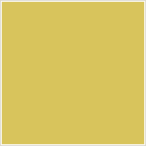 D8C45C Hex Color Image (TACHA, YELLOW)