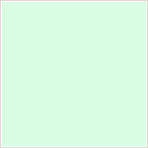 D8FBE1 Hex Color Image (GREEN, SCANDAL)