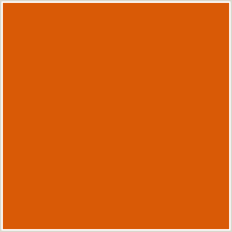 D95A06 Hex Color Image (BAMBOO, ORANGE RED)