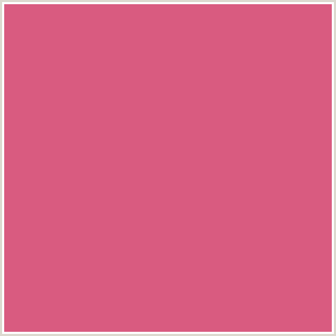 D95B80 Hex Color Image (CRANBERRY, RED)