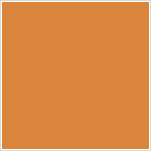 D9853B Hex Color Image (ORANGE RED, RAW SIENNA)