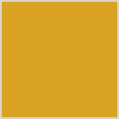 D9A223 Hex Color Image (GOLDEN GRASS, YELLOW ORANGE)
