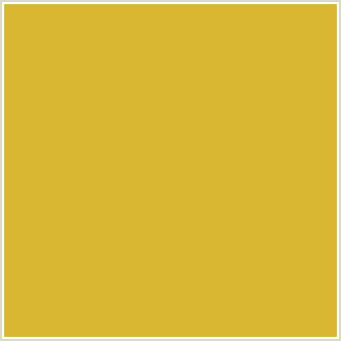 D9B732 Hex Color Image (ANZAC, ORANGE YELLOW)