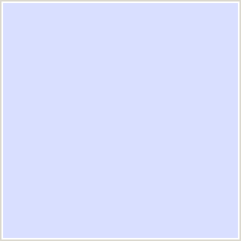 D9DFFF Hex Color Image (BLUE, FOG)