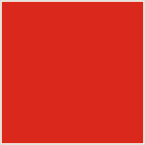 DA291C Hex Color Image (ALIZARIN CRIMSON, RED)