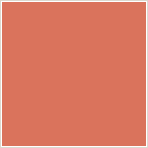 DA735C Hex Color Image (RED ORANGE)