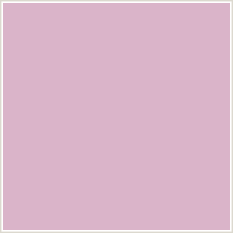 DAB4C9 Hex Color Image (BLOSSOM, DEEP PINK, FUCHSIA, FUSCHIA, HOT PINK, MAGENTA)