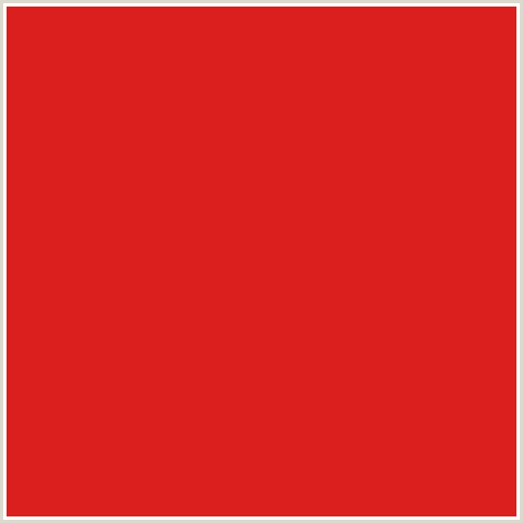 DB1E1E Hex Color Image (ALIZARIN CRIMSON, RED)