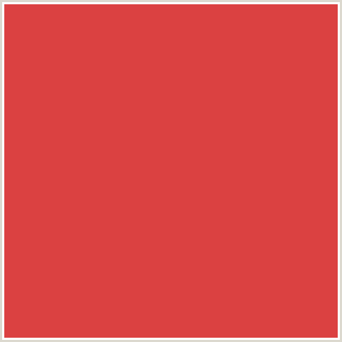 DB4141 Hex Color Image (RED, VALENCIA)