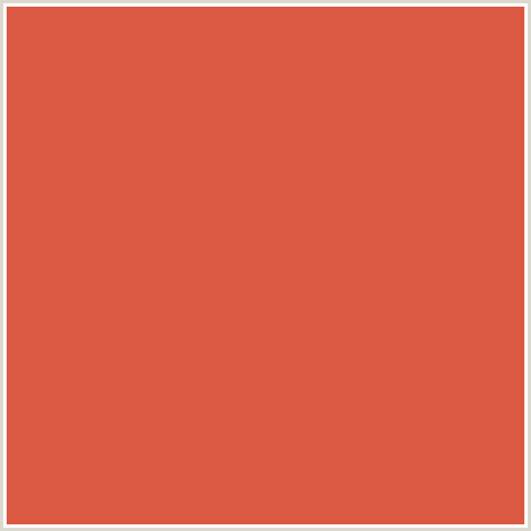 DB5942 Hex Color Image (FLAME PEA, RED)