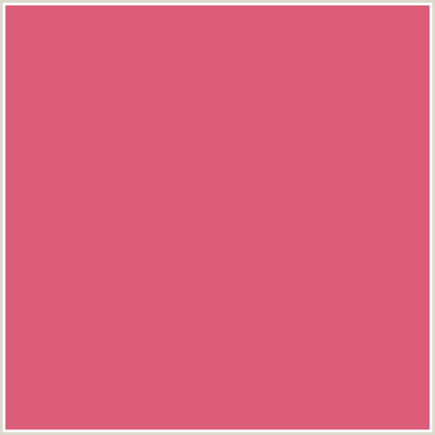 DB5D78 Hex Color Image (CRANBERRY, RED)