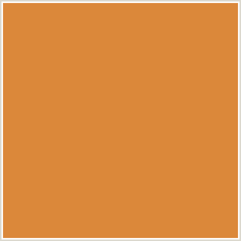 DB883A Hex Color Image (BRANDY PUNCH, ORANGE RED)