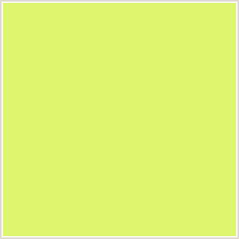 DBF46C Hex Color Image (GREEN YELLOW, MANZ)