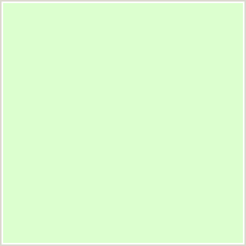 DCFFCF Hex Color Image (GREEN, SNOW FLURRY)