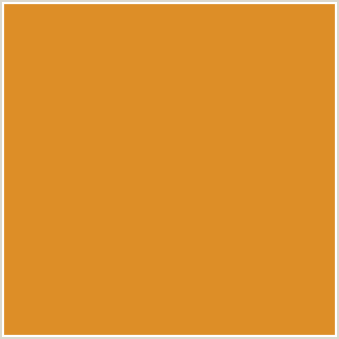 DD8E27 Hex Color Image (GOLDEN GRASS, ORANGE)