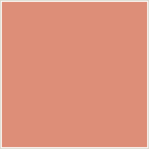 DD8E78 Hex Color Image (BURNING SAND, RED ORANGE)