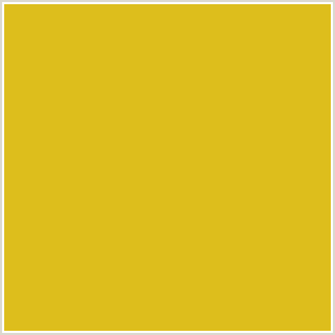 DDBE1C Hex Color Image (BIRD FLOWER, YELLOW)