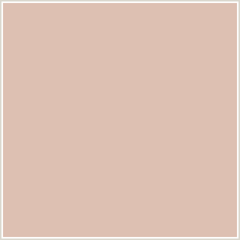 DDC0B2 Hex Color Image (CAVERN PINK, ORANGE RED)