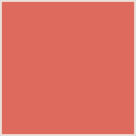 DE6A5D Hex Color Image (RED, ROMAN)