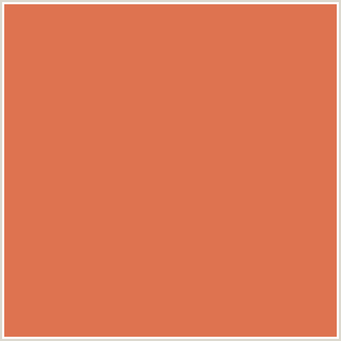 DE7350 Hex Color Image (RED ORANGE, TERRACOTTA)