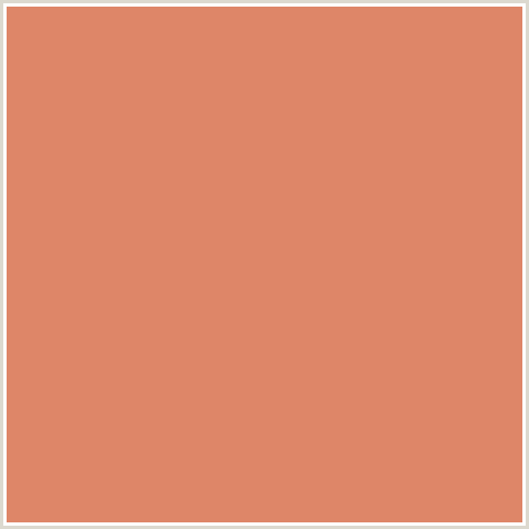 DE8668 Hex Color Image (COPPERFIELD, RED ORANGE)