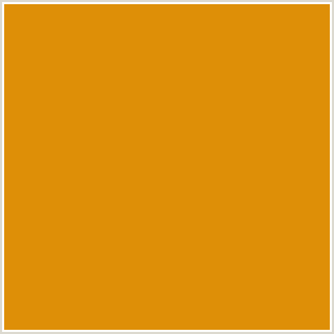 DE8F07 Hex Color Image (ORANGE, TAHITI GOLD)