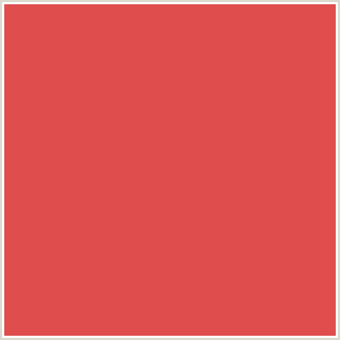 DF4D4D Hex Color Image (MANDY, RED)